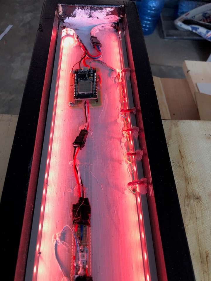 Art and tech Animated light column