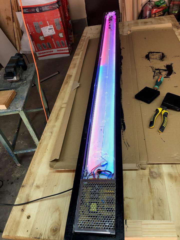 Art and tech Animated light column
